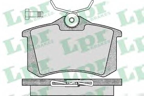LPR 05P294 Комплект тормозных колодок, дисковый тормоз
