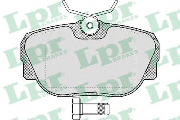 LPR 05P319 Комплект тормозных колодок, дисковый тормоз