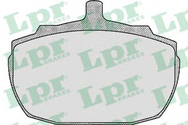 LPR 05P321 Комплект гальмівних колодок, дискове гальмо