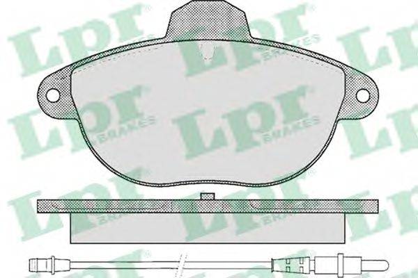 LPR 05P345 Комплект тормозных колодок, дисковый тормоз