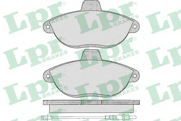 LPR 05P346 Комплект тормозных колодок, дисковый тормоз