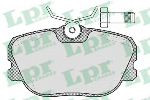 LPR 05P356 Комплект тормозных колодок, дисковый тормоз