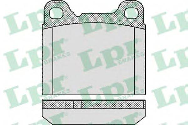 LPR 05P362 Комплект тормозных колодок, дисковый тормоз