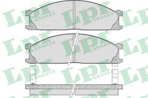 LPR 05P378 Комплект тормозных колодок, дисковый тормоз