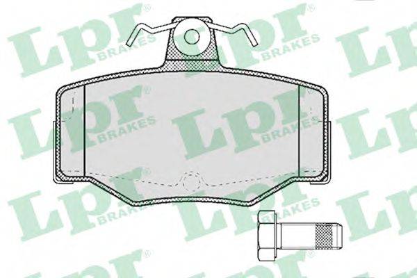 LPR 05P387 Комплект тормозных колодок, дисковый тормоз