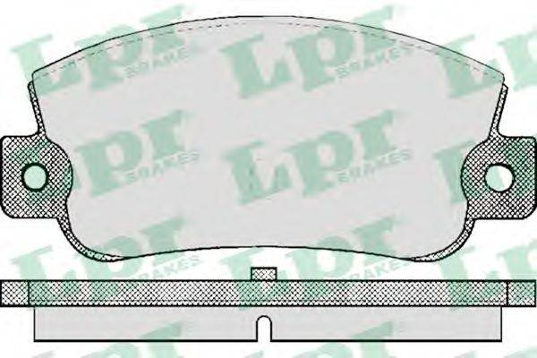 LPR 05P410 Комплект тормозных колодок, дисковый тормоз