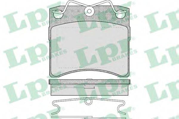 LPR 05P437 Комплект тормозных колодок, дисковый тормоз