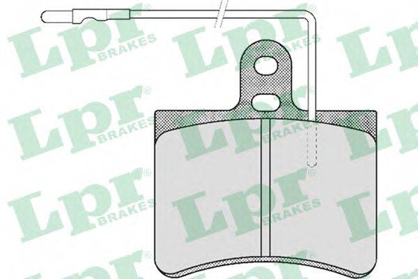 LPR 05P443 Комплект тормозных колодок, дисковый тормоз