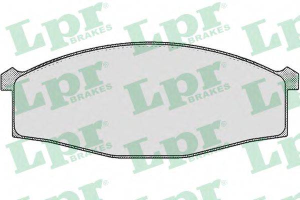 Комплект тормозных колодок, дисковый тормоз LPR 05P451