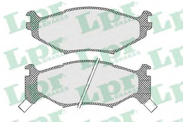 LPR 05P454 Комплект тормозных колодок, дисковый тормоз