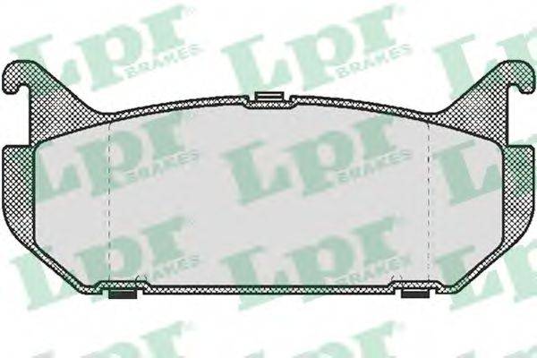 LPR 05P512 Комплект тормозных колодок, дисковый тормоз