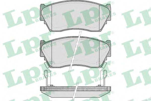LPR 05P520 Комплект тормозных колодок, дисковый тормоз