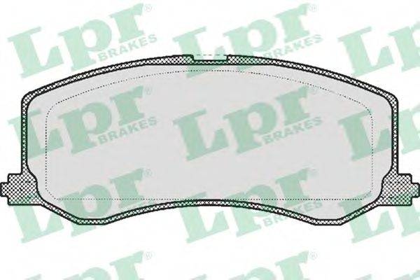LPR 05P522 Комплект тормозных колодок, дисковый тормоз