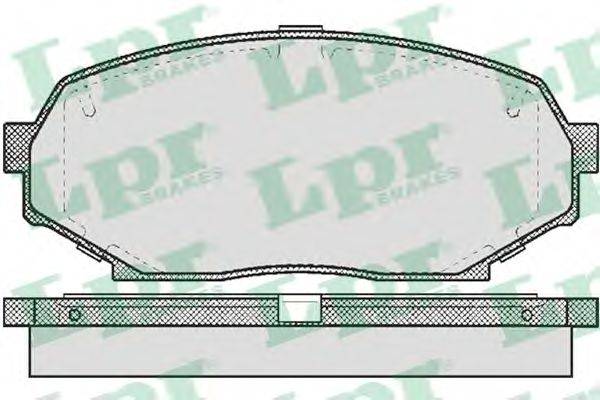 LPR 05P525 Комплект тормозных колодок, дисковый тормоз