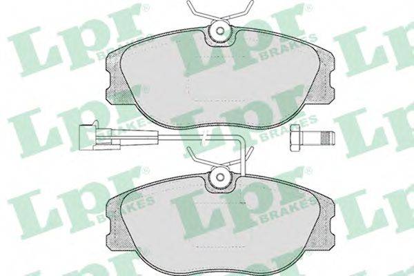 LPR 05P556 Комплект тормозных колодок, дисковый тормоз