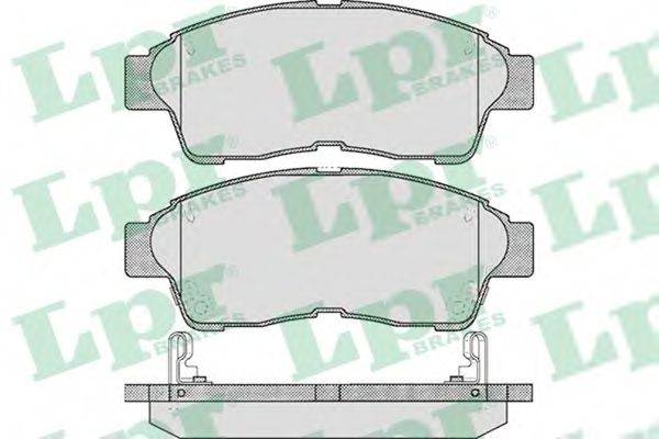 LPR 05P561 Комплект тормозных колодок, дисковый тормоз