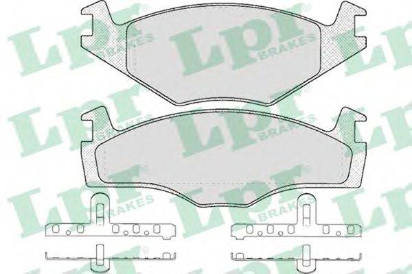 LPR 05P591 Комплект тормозных колодок, дисковый тормоз