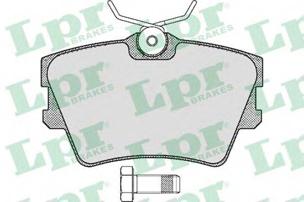 LPR 05P616 Комплект тормозных колодок, дисковый тормоз