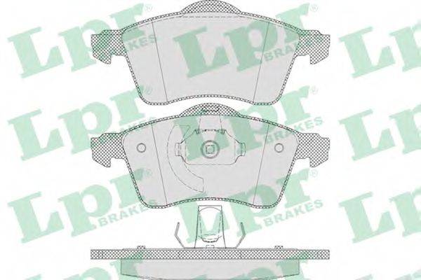 LPR 05P645 Комплект тормозных колодок, дисковый тормоз