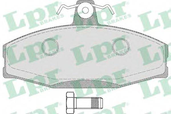 LPR 05P651 Комплект тормозных колодок, дисковый тормоз