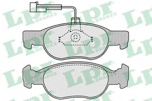 LPR 05P652 Комплект тормозных колодок, дисковый тормоз