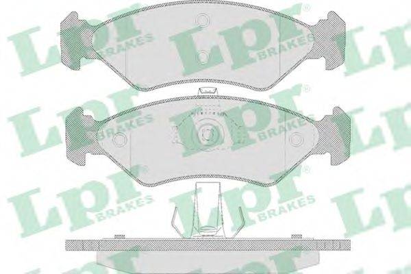 LPR 05P655 Комплект тормозных колодок, дисковый тормоз