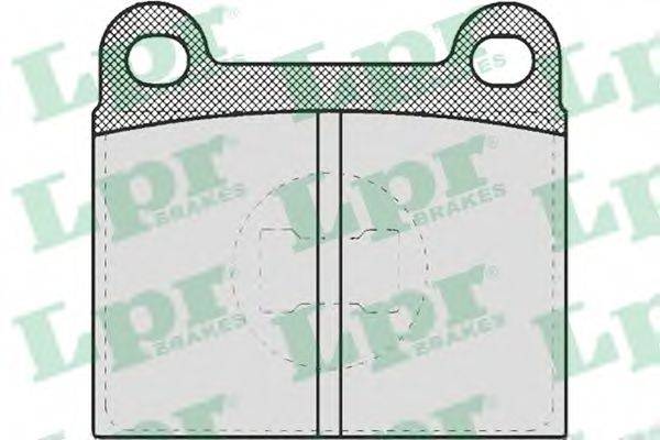 LPR 05P659 Комплект тормозных колодок, дисковый тормоз
