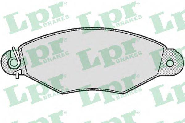 LPR 05P661 Комплект тормозных колодок, дисковый тормоз