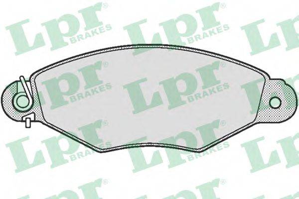 LPR 05P662 Комплект тормозных колодок, дисковый тормоз