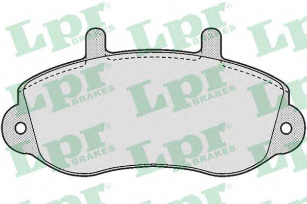 LPR 05P663 Комплект гальмівних колодок, дискове гальмо