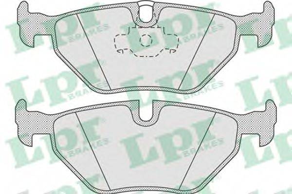 LPR 05P675 Комплект тормозных колодок, дисковый тормоз