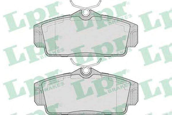 LPR 05P706 Комплект тормозных колодок, дисковый тормоз