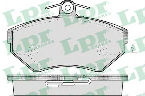LPR 05P719 Комплект тормозных колодок, дисковый тормоз