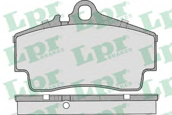 Комплект тормозных колодок, дисковый тормоз LPR 05P727