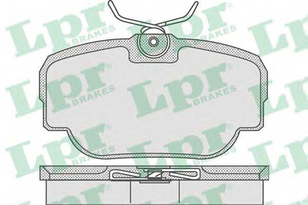 LPR 05P739 Комплект гальмівних колодок, дискове гальмо
