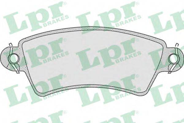 LPR 05P766 Комплект гальмівних колодок, дискове гальмо