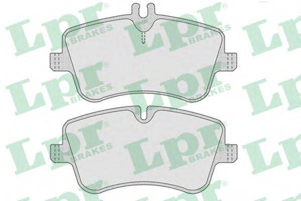 LPR 05P767 Комплект тормозных колодок, дисковый тормоз