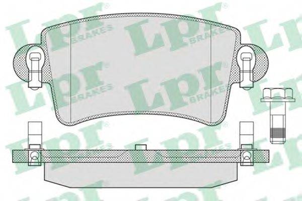 LPR 05P791 Комплект тормозных колодок, дисковый тормоз