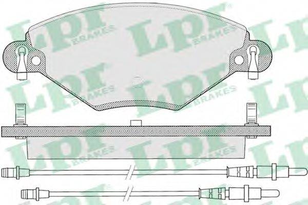 LPR 05P793 Комплект тормозных колодок, дисковый тормоз