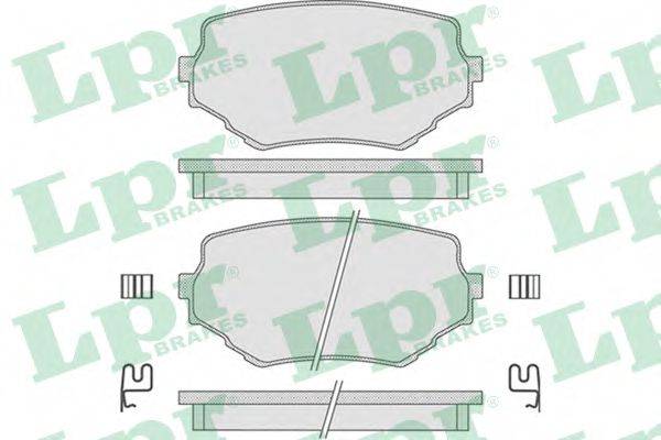 LPR 05P798 Комплект тормозных колодок, дисковый тормоз