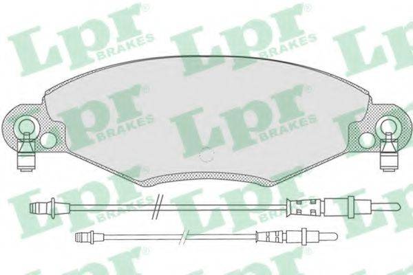LPR 05P799 Комплект тормозных колодок, дисковый тормоз