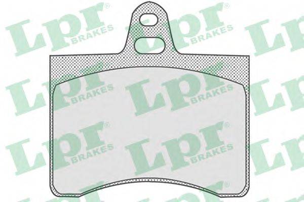 LPR 05P800 Комплект тормозных колодок, дисковый тормоз
