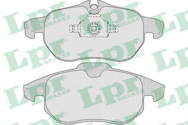 LPR 05P814 Комплект тормозных колодок, дисковый тормоз