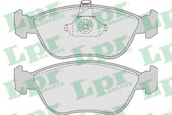 LPR 05P827 Комплект тормозных колодок, дисковый тормоз