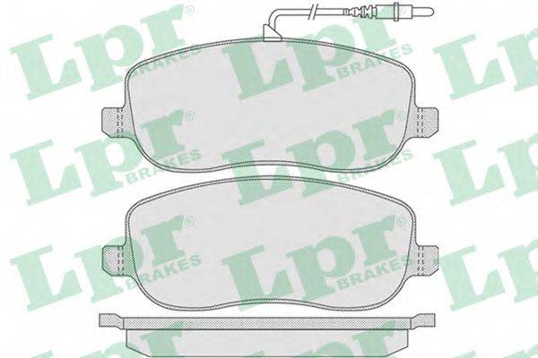 LPR 05P831 Комплект тормозных колодок, дисковый тормоз