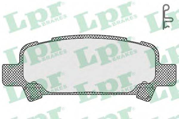 LPR 05P838 Комплект тормозных колодок, дисковый тормоз
