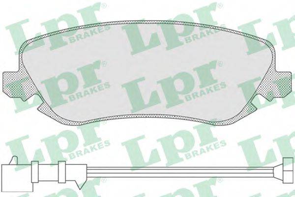 Комплект тормозных колодок, дисковый тормоз LPR 05P842