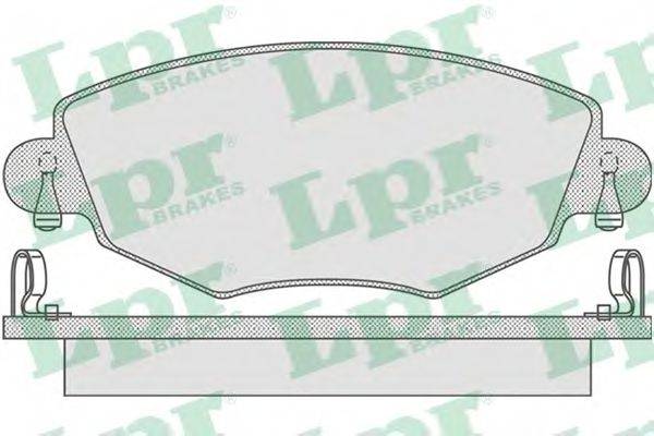 LPR 05P865 Комплект тормозных колодок, дисковый тормоз