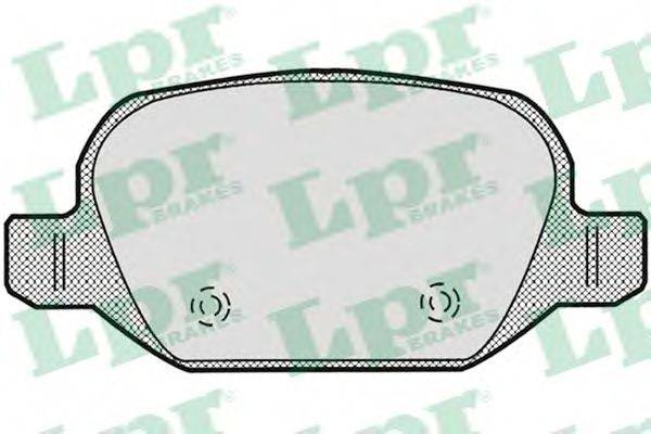 LPR 05P871 Комплект тормозных колодок, дисковый тормоз