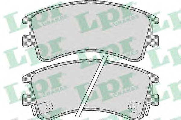 LPR 05P878 Комплект тормозных колодок, дисковый тормоз
